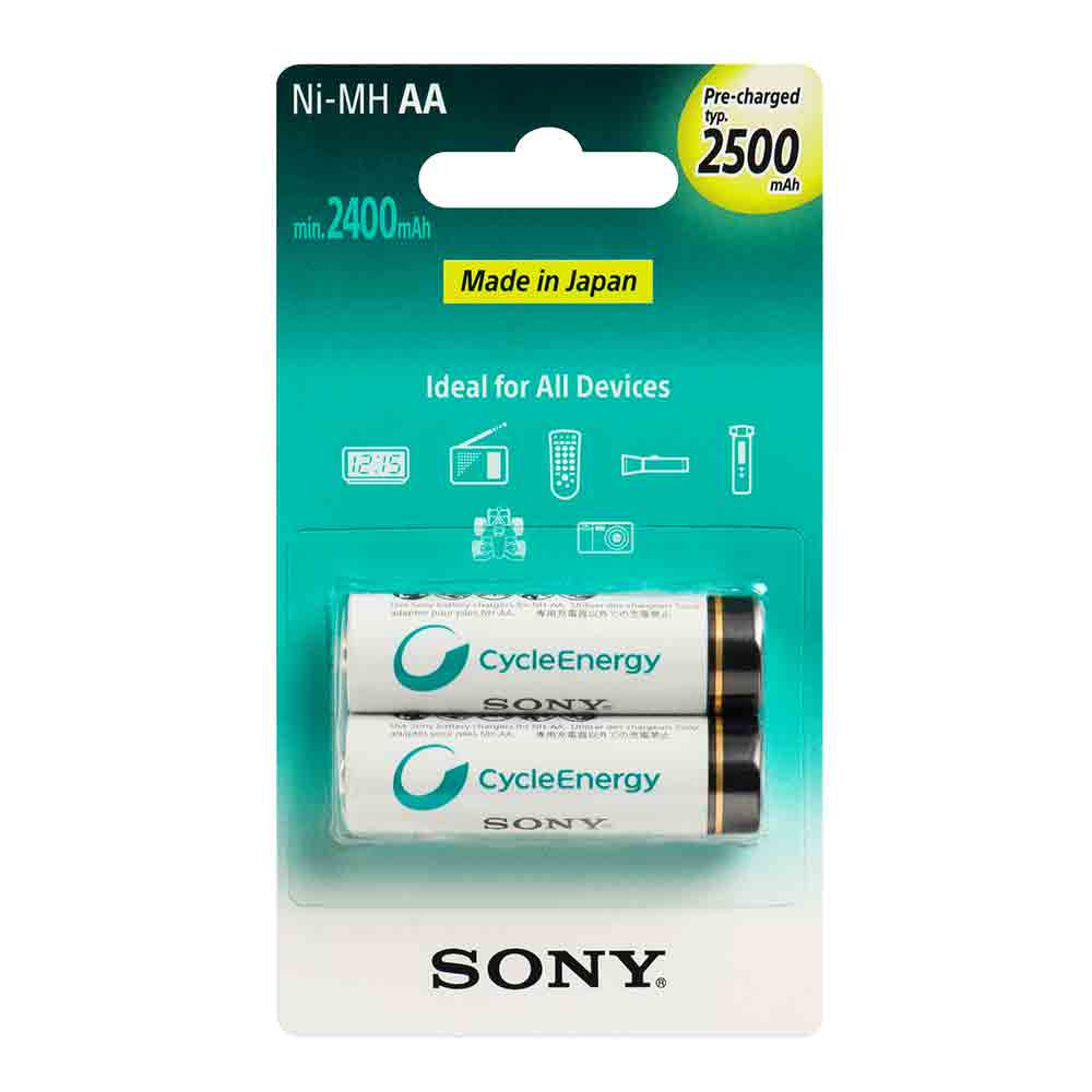 SONY Aku 2xAA 1,2V 2500 mAh