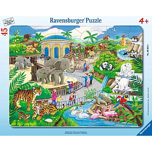 Ravensburger Frame Puzzle 45 pc The Zoo