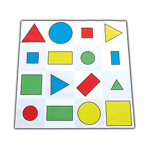 TTS Bee-Bot and Blue-Bot Shapes, Colour and Size Mat