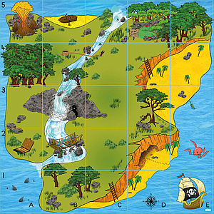 TTS Bee-Bot and Blue-Bot Treasure Island Mat