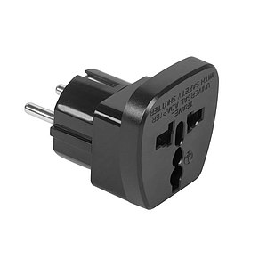 
US-Euro Power Adapter with Grounding