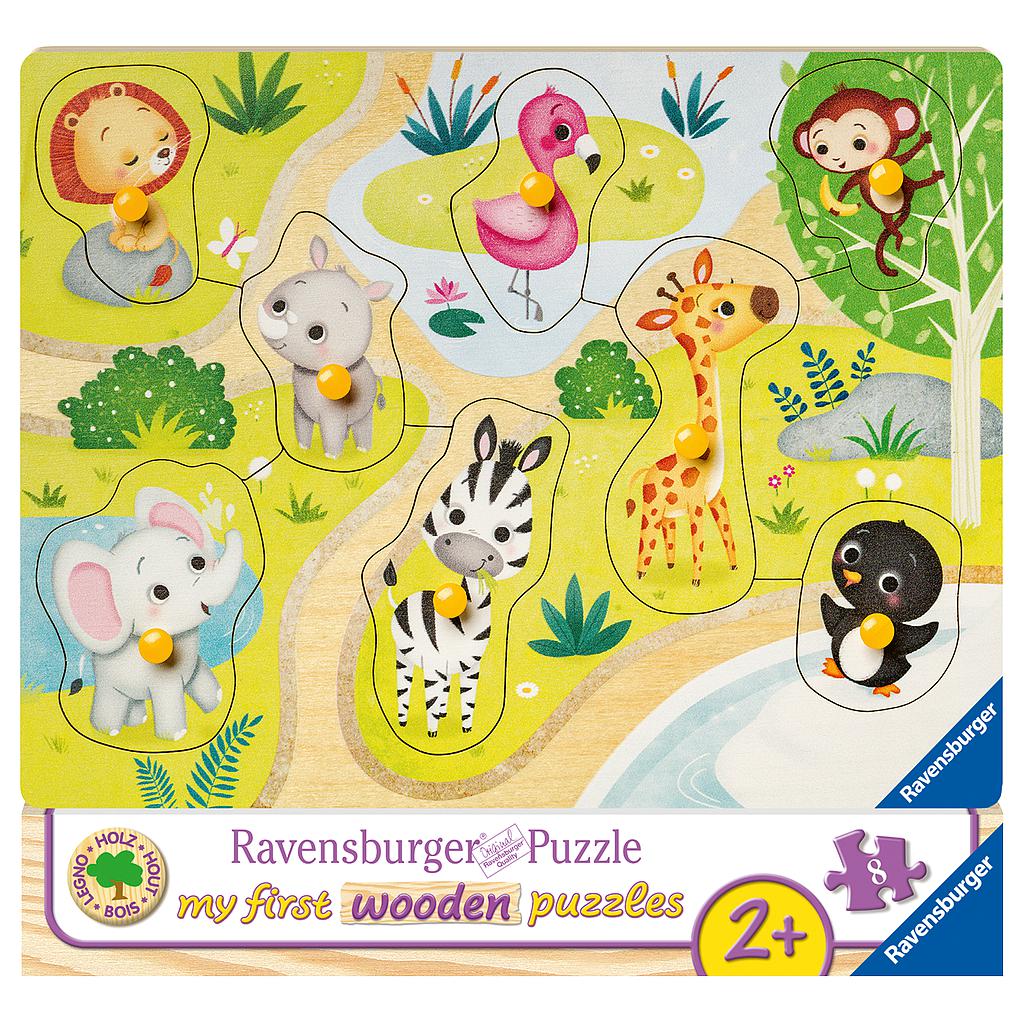 Ravensburger puupusle 8 tk Loomaaed 036875