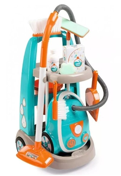 Smoby cleaning chart with vacuum cleaner