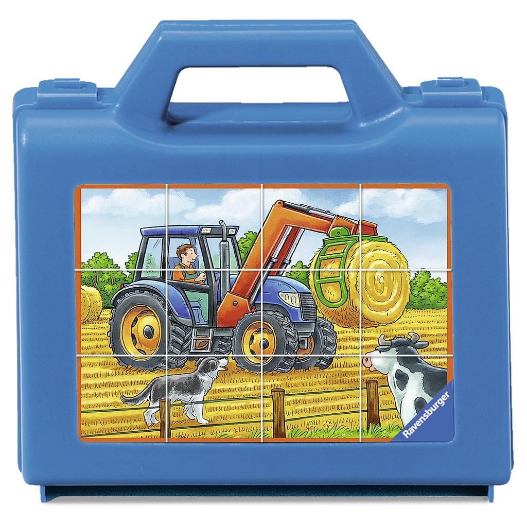 Ravensburger klotsipusle  12 tk Farmimasinad