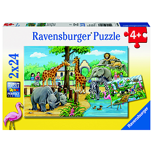 Ravensburger Puzzle 2x24 pc Welcome to the Zoo