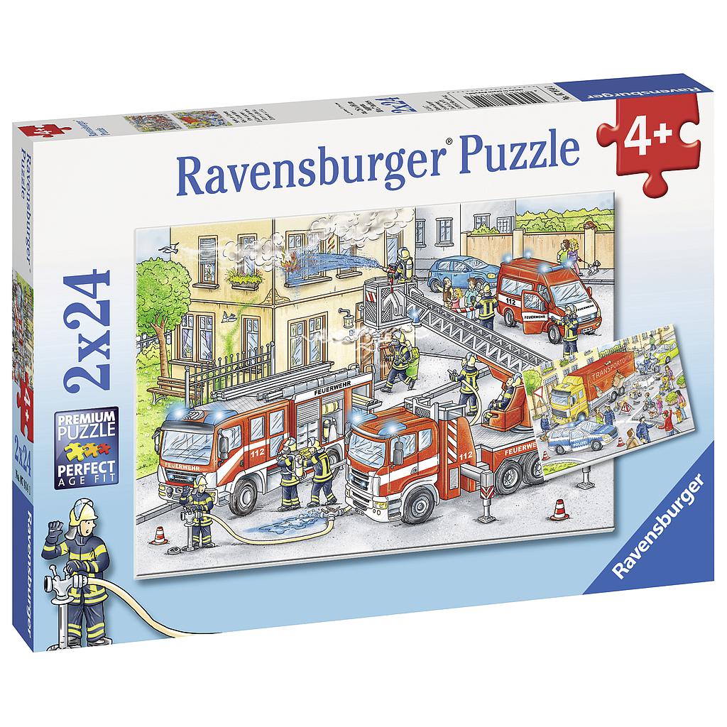 Ravensburger pusle 2x24 tk Kangelased tegutsemises