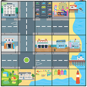 TTS Seaside Bee-Bot Mat