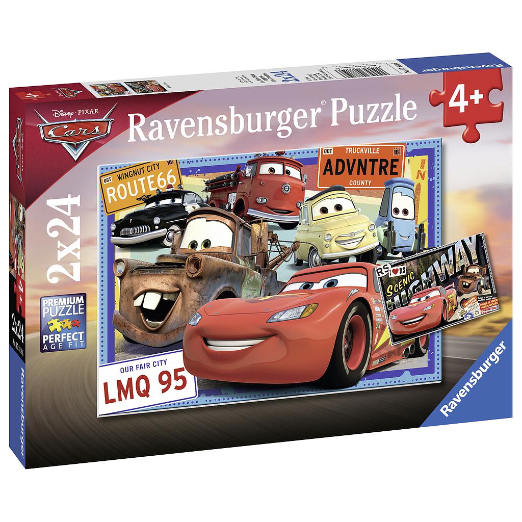 Ravensburger Puzzle 2x24 pc Disney Two Cars