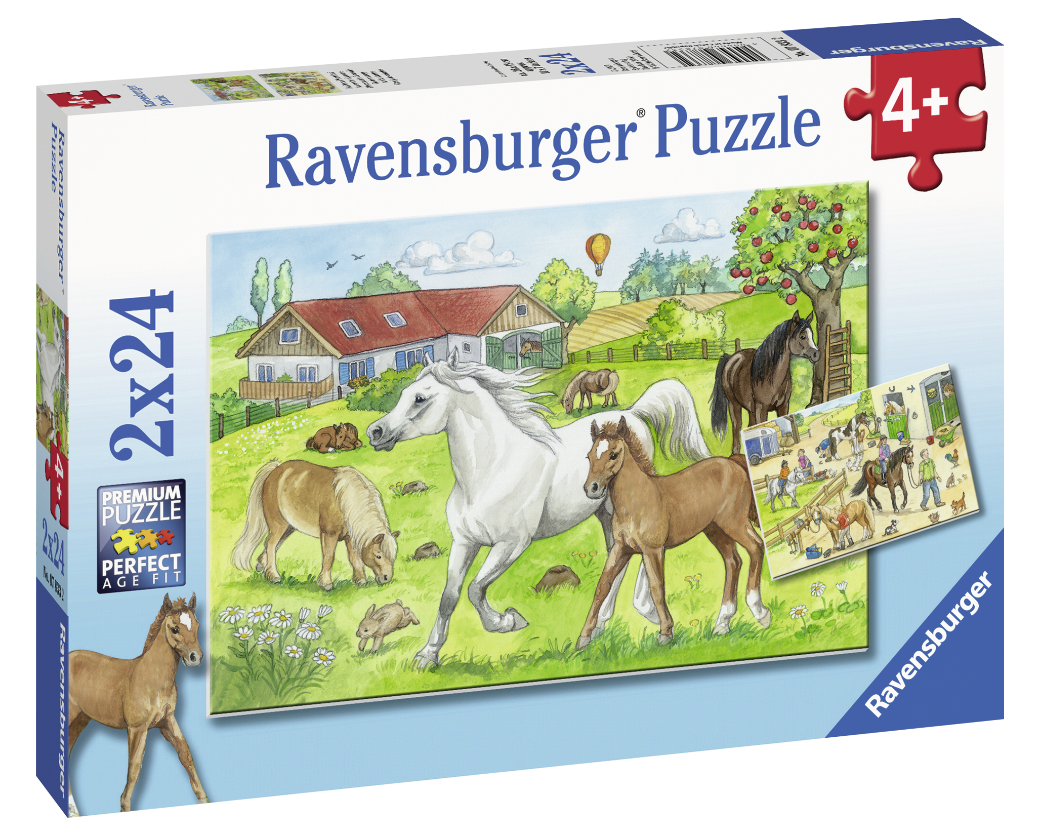 Ravensburger pusle 2x24 tk Ratsatall