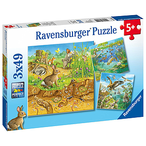 Ravensburger Puzzle 3x49 pc Animals
