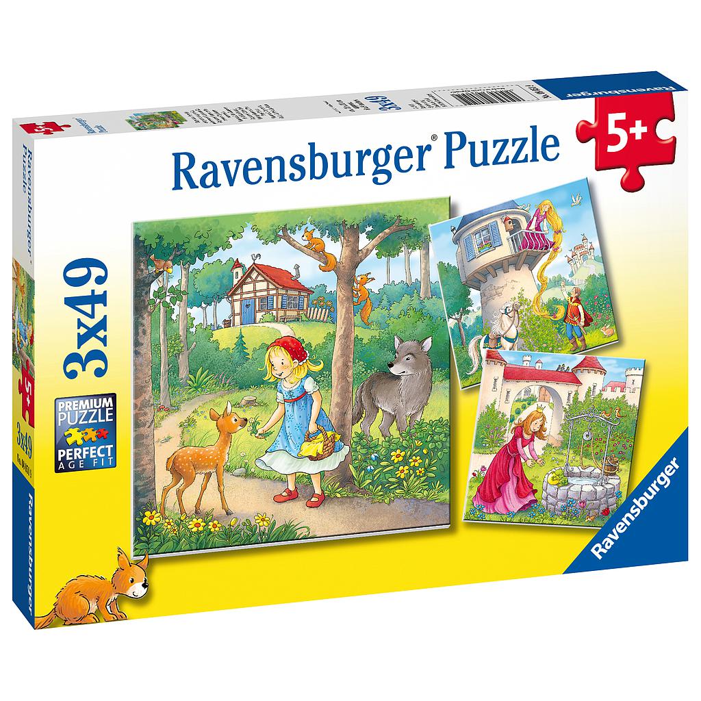 Ravensburger pusle 3x49 tk Rapunzel