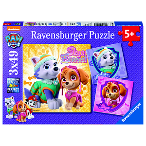 Ravensburger Puzzle 3x49 Pieces: Skye and Everest
