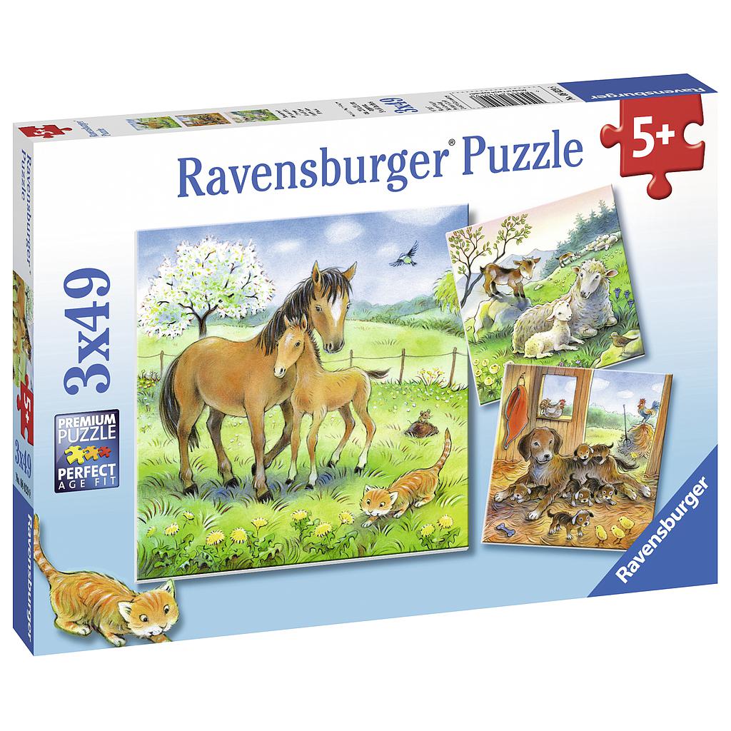 Ravensburger pusle 3x49 tk Õrnuse aeg