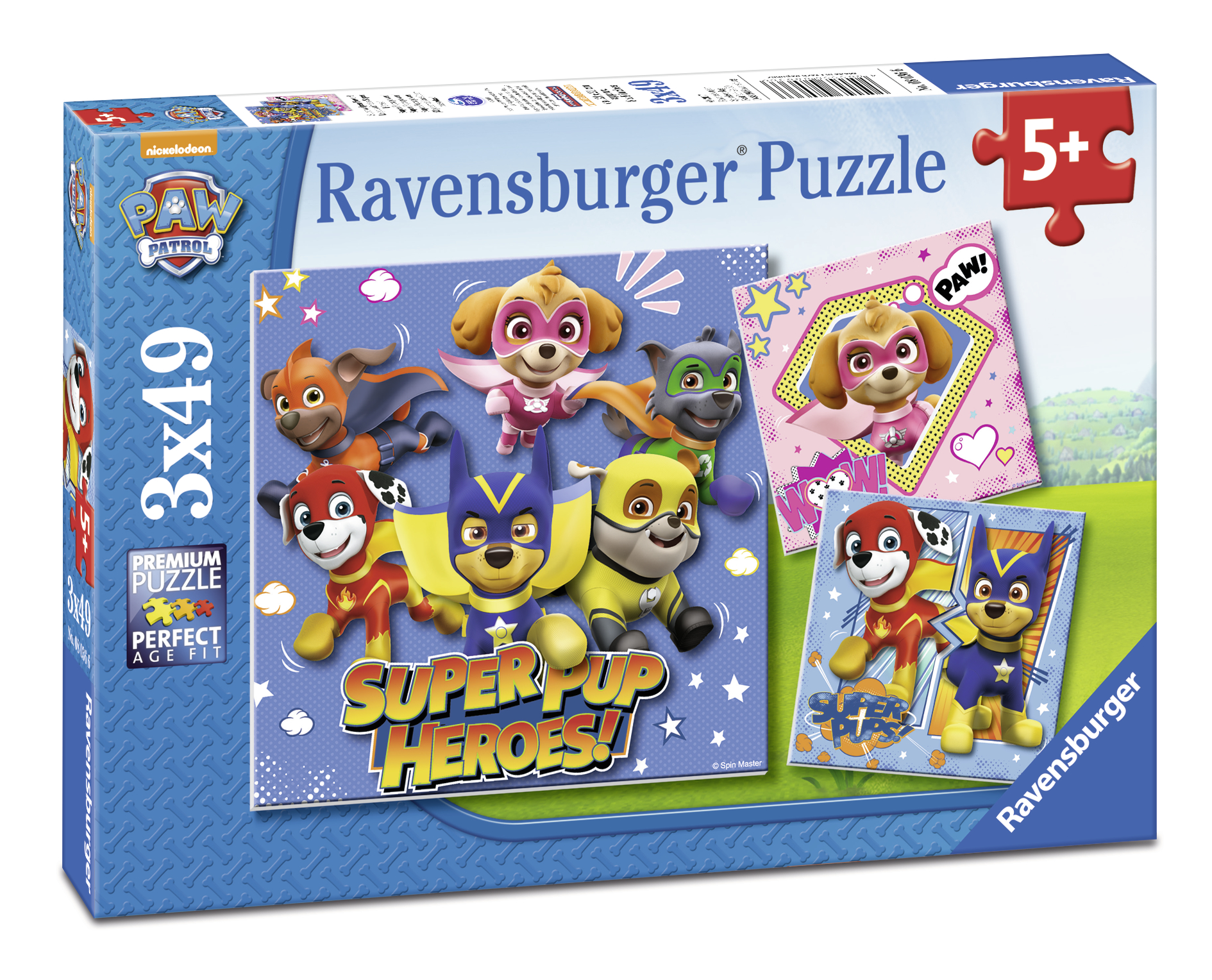 Ravensburger pusle 3x49 tk Käpapatrull Kangelased