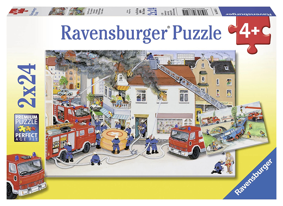 Ravensburger pusle 2x24 tk Tulekahju kustutamas