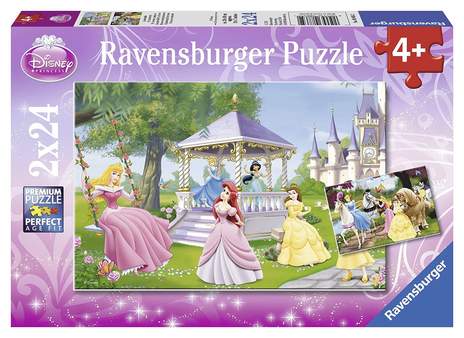 Ravensburger pusle 2x24 tk Disney Printsess