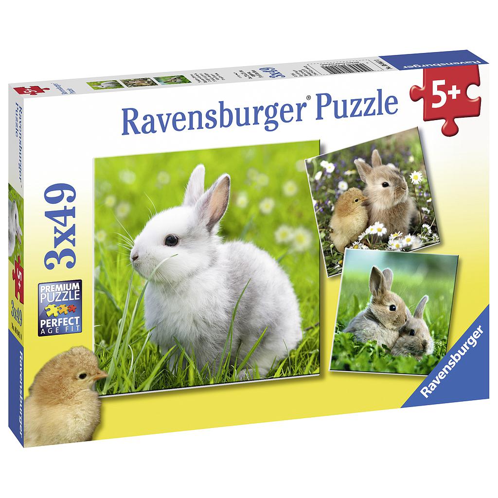 Ravensburger pusle 3x49 tk Armsad jänkud