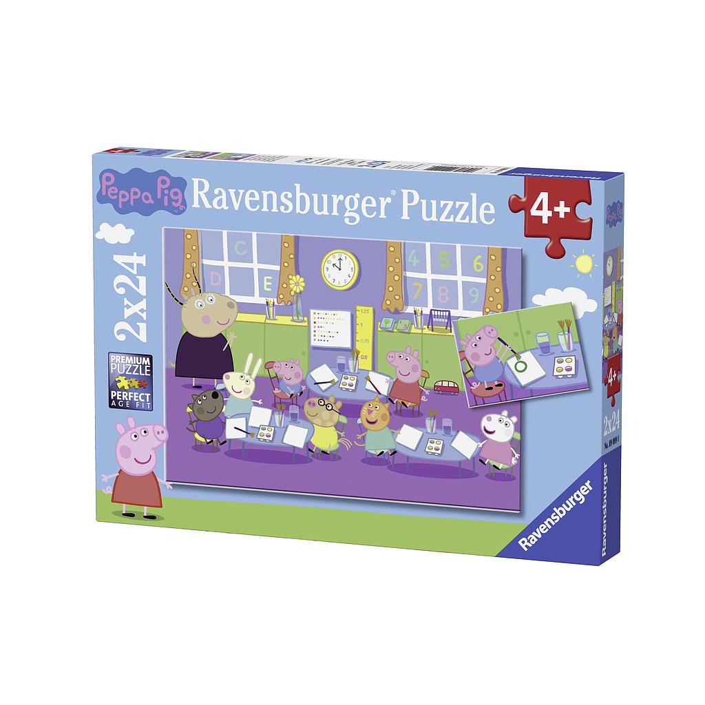 Ravensburger pusle 2x24 tk Põrsas Peppa