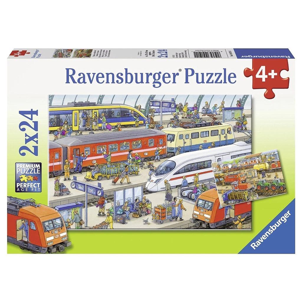 Ravensburger pusle 2x24 tk Rongijaam