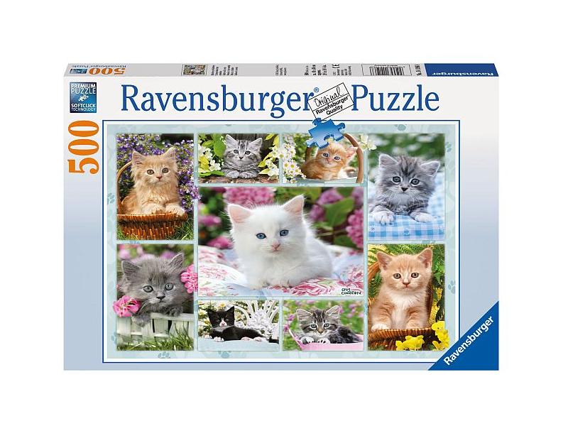 Ravensburger pusle 500 tk Kiisud korvis