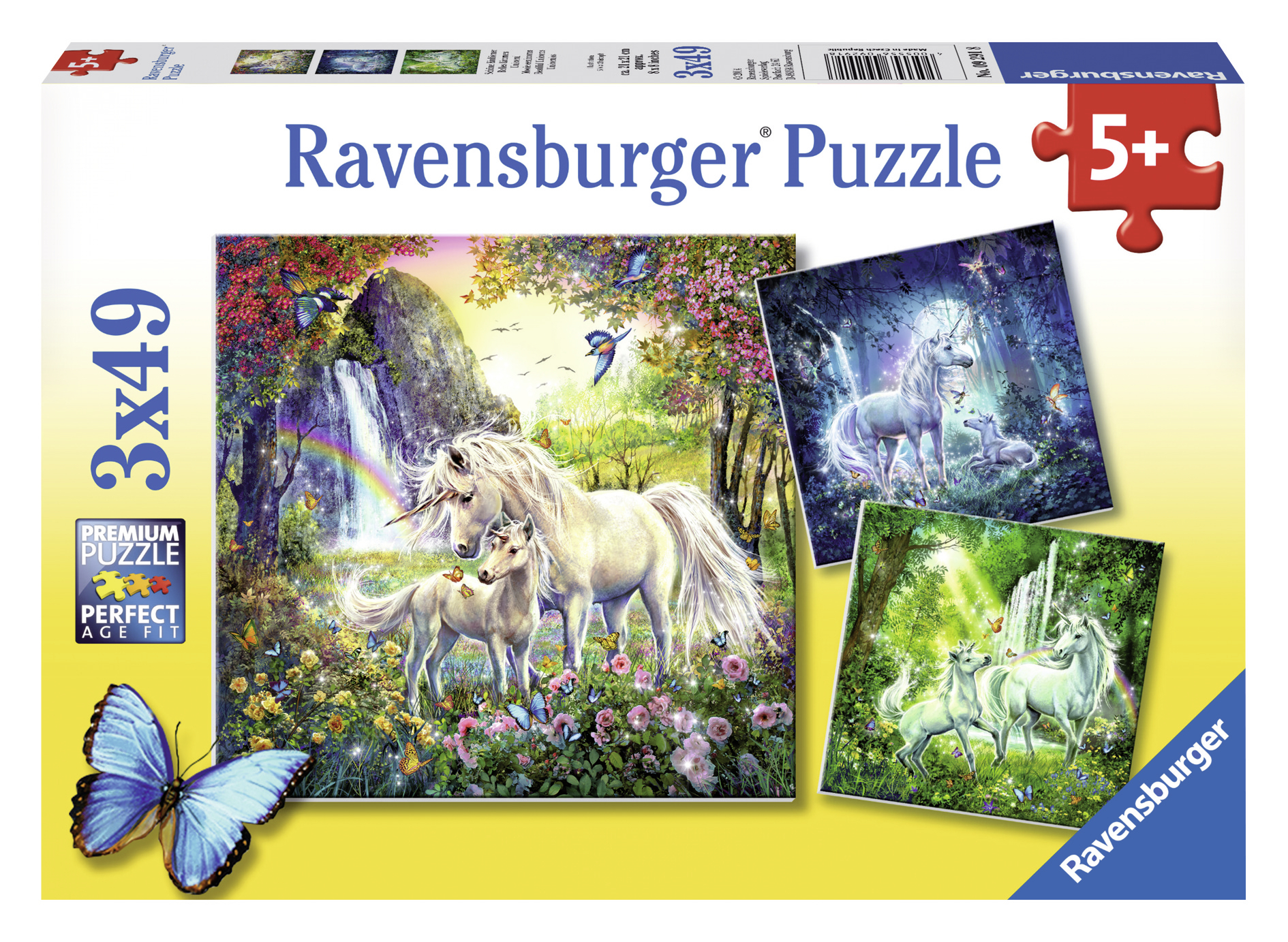 Ravensburger pusle 3x49 tk Kaunid ükssarved