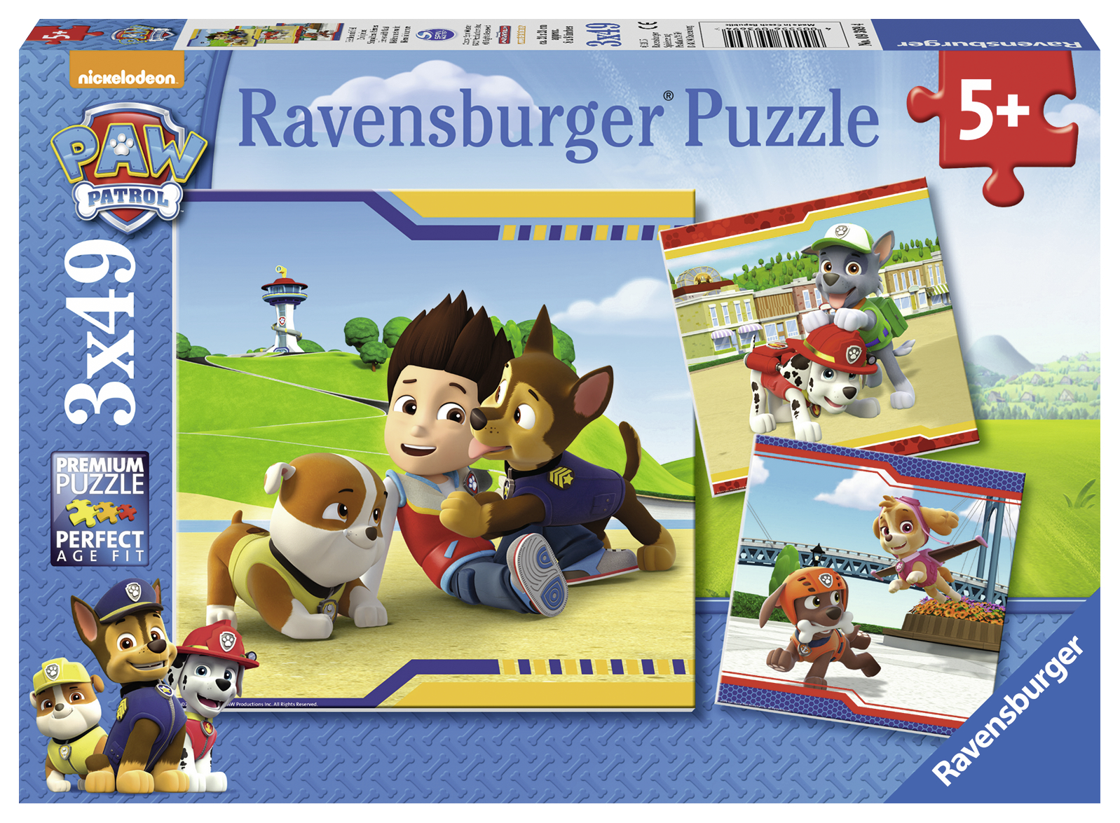 Ravensburger pusle 3x49 tk: Käpapatrull