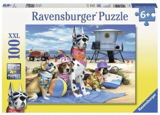 Ravensburger pusle 100 tk Koerad rannas