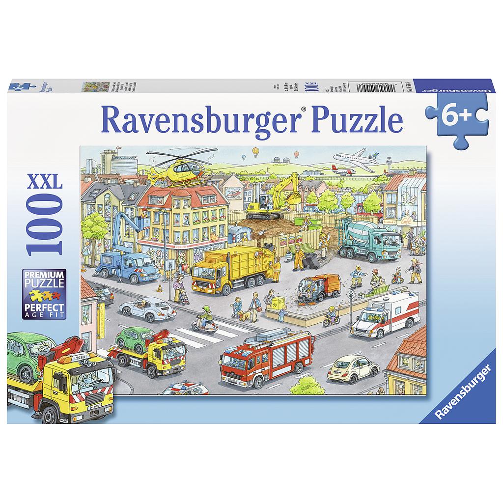 Ravensburger pusle 100 tk Autod linnas