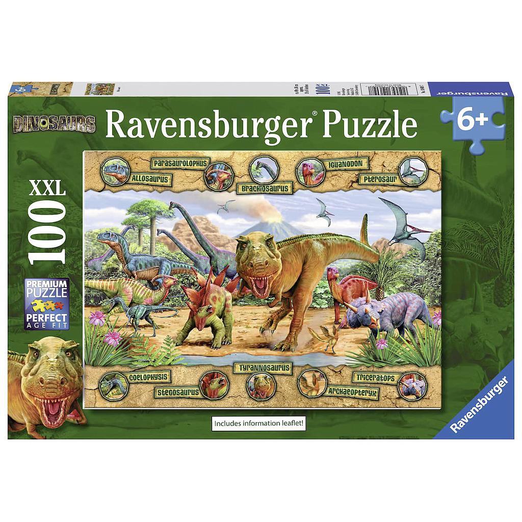 Ravensburger Puzzle 100 pc Dinosaurs XXL