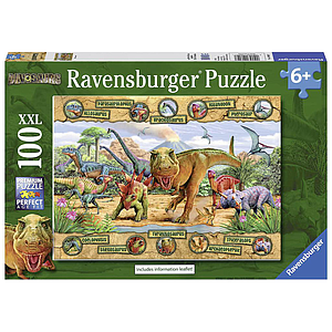 Ravensburger Puzzle 100 pc Dinosaurs XXL