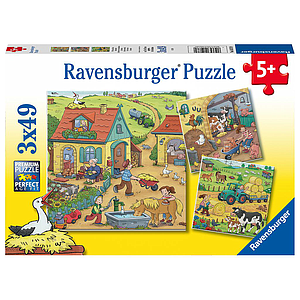 Ravensburger Puzzle 3x49 pc On the Farm