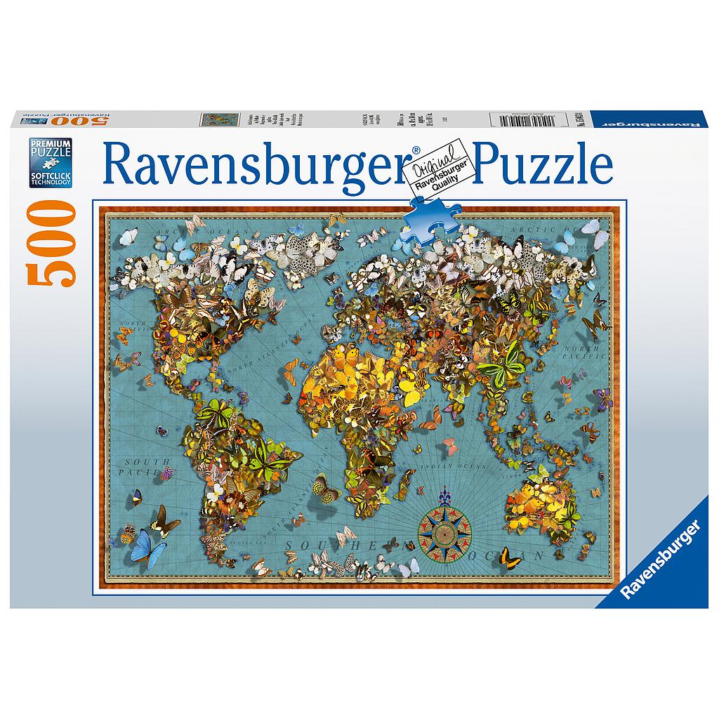 Ravensburger pusle 500 tk.Liblikate maailm