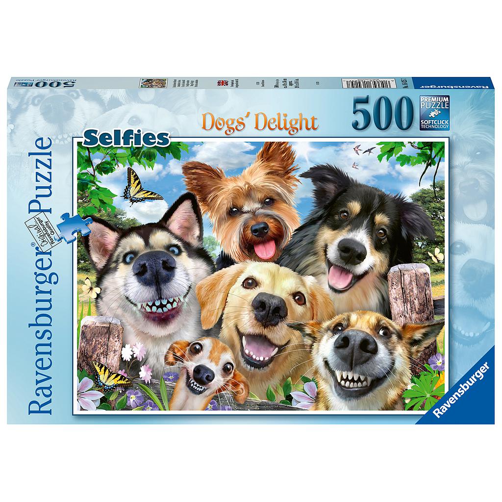 Ravensburger Puzzle 500 pc Selfies Dogs' Delight