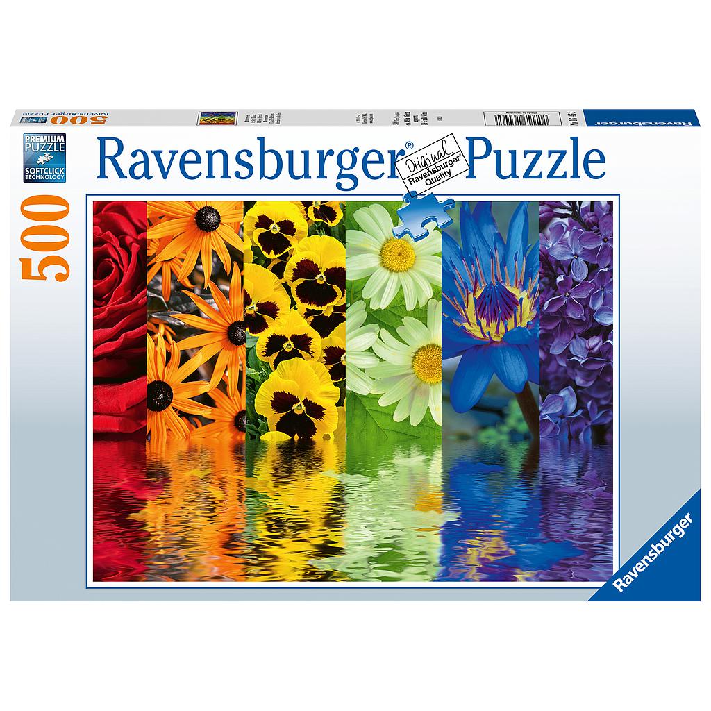 Ravensburger pusle 500 tk Lillepeegeldused