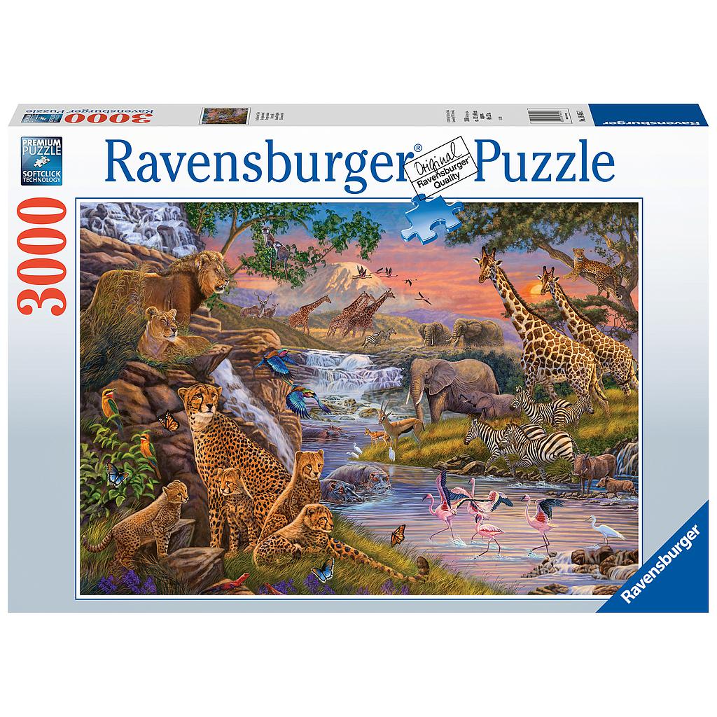 Ravensburger pusle 3000 tk. Loomade kuningas