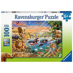 Ravensburger Puzzle 100 pc Savannah Jungle Waterhole