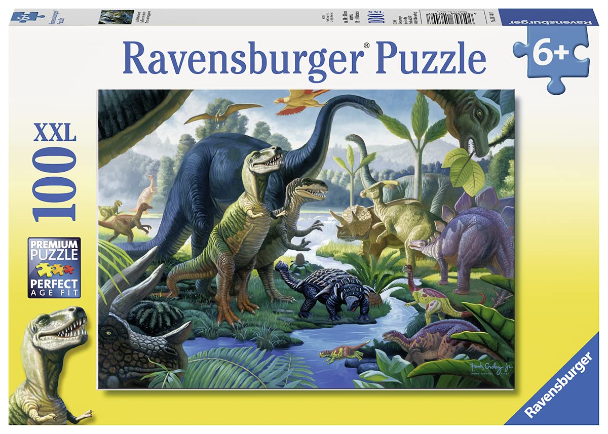 Ravensburger pusle 100 tk Dinosauruste kooselu