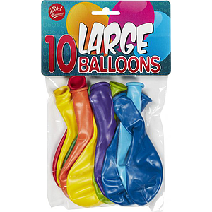 Bini Large Balloons, 10 Pieces