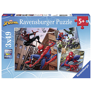 Ravensburger pusle 3x49 tk Spiderman