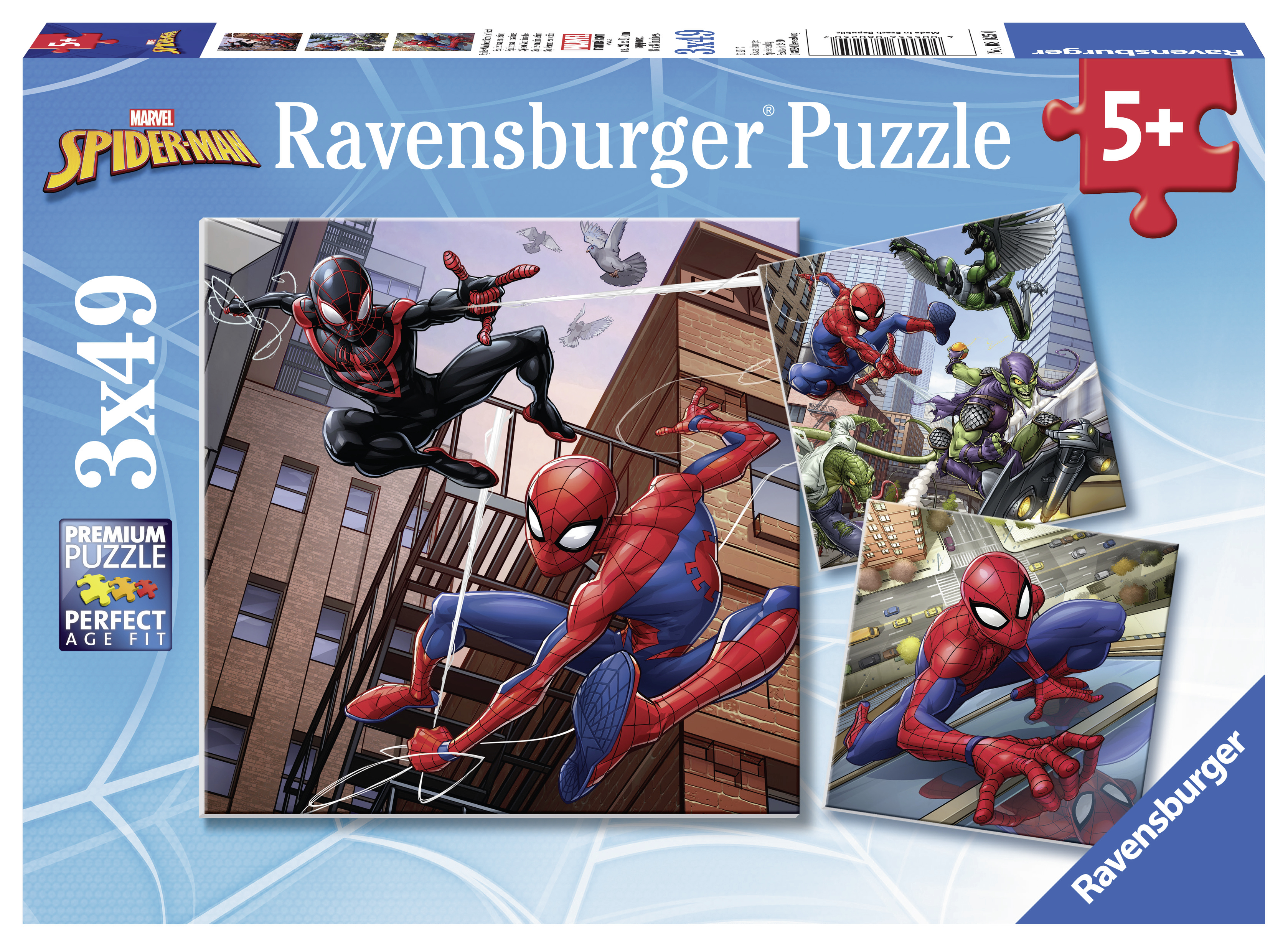 Ravensburger pusle 3x49 tk Spiderman