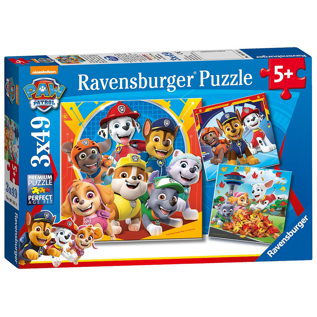 Ravensburger pusle 3x49 tk Patrullkoerad