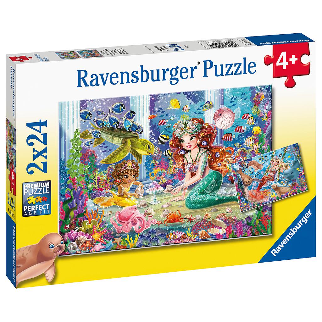 Ravensburger pusle 2x24 Merineitsid