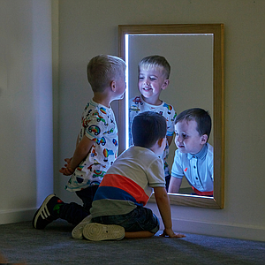 TTS Light Up Rectangle Mirror