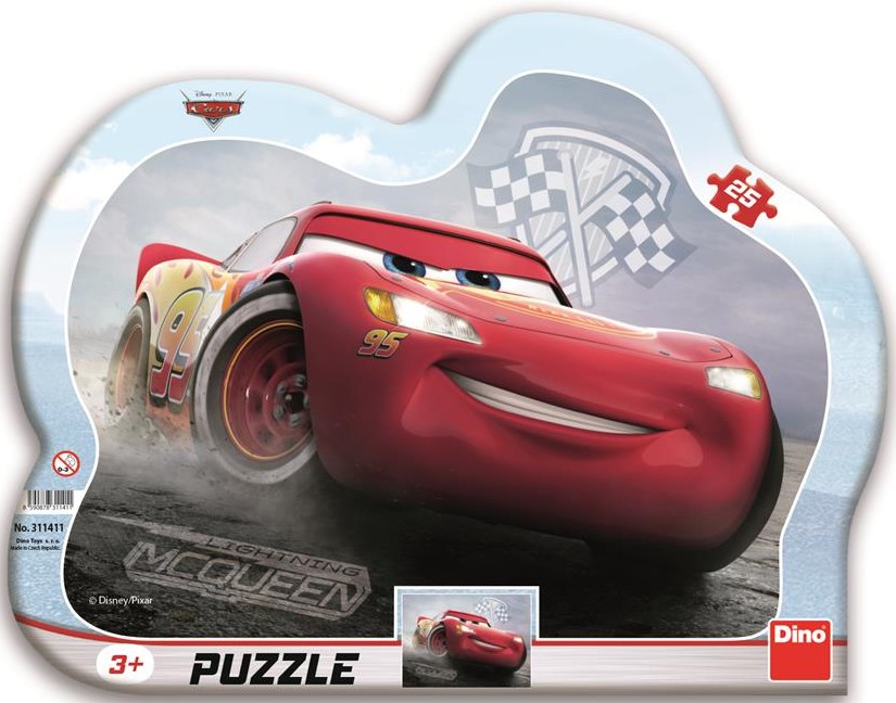 Dino siluett plaatpusle 25 tk Cars 3