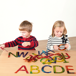 TTS Squidgy Sparkle Gel Uppercase Letters 26pk