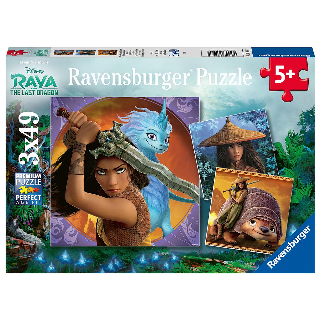 Ravensburger pusle 3x49 Raya ja viimane draakon