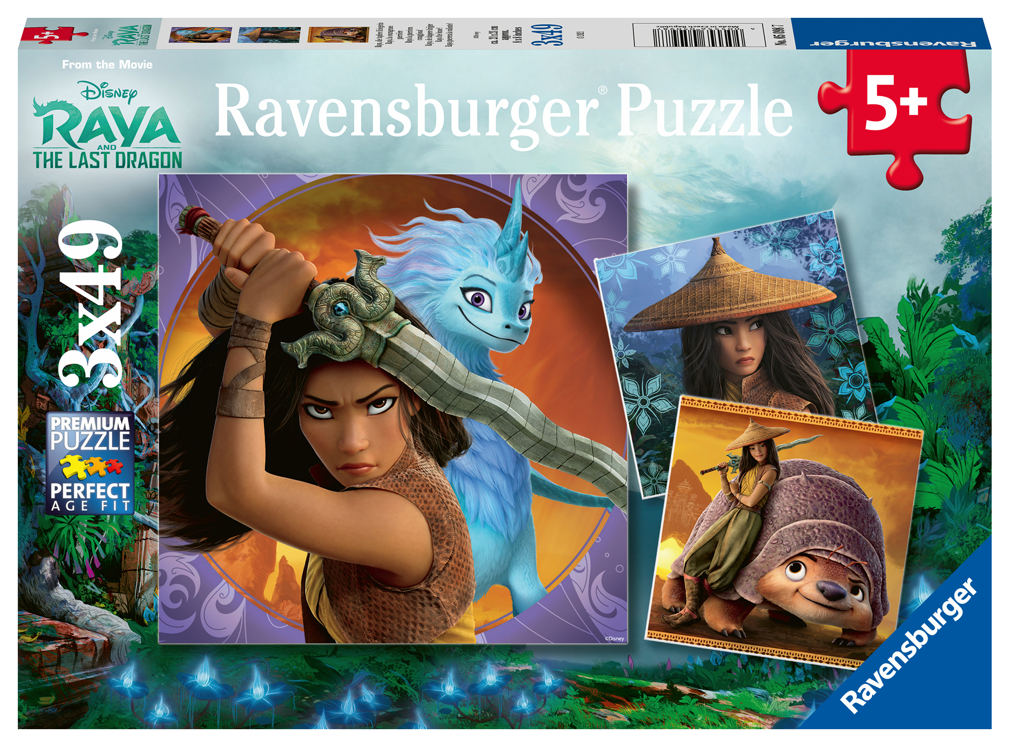 Ravensburger pusle 3x49 tk Raya ja viimane draakon