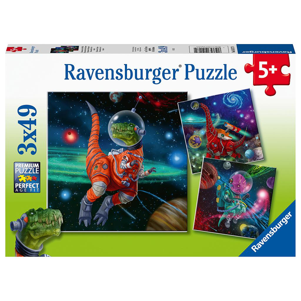 Ravensburger pusle 3x49 Dinosauruste maailm