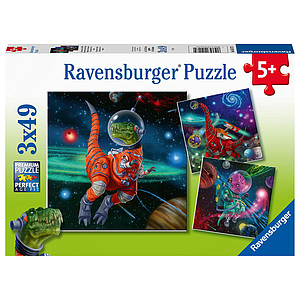 Ravensburger pusle 3x49 tk Dinosauruste maailm