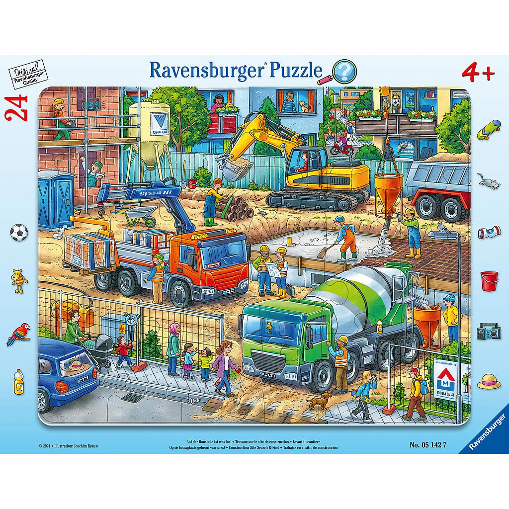 Ravensburger platpusle 24 tk ehitusplats